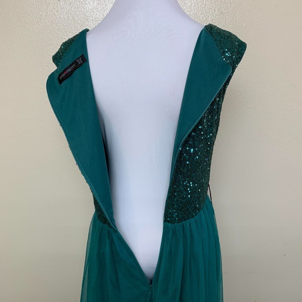 Ever-Pretty A-Line Sequins Patchwork Long Evening… - image 5